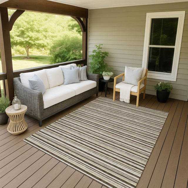 Dalyn Soft Essentials SE2 Chocolate Rug outdoor lifestyle image