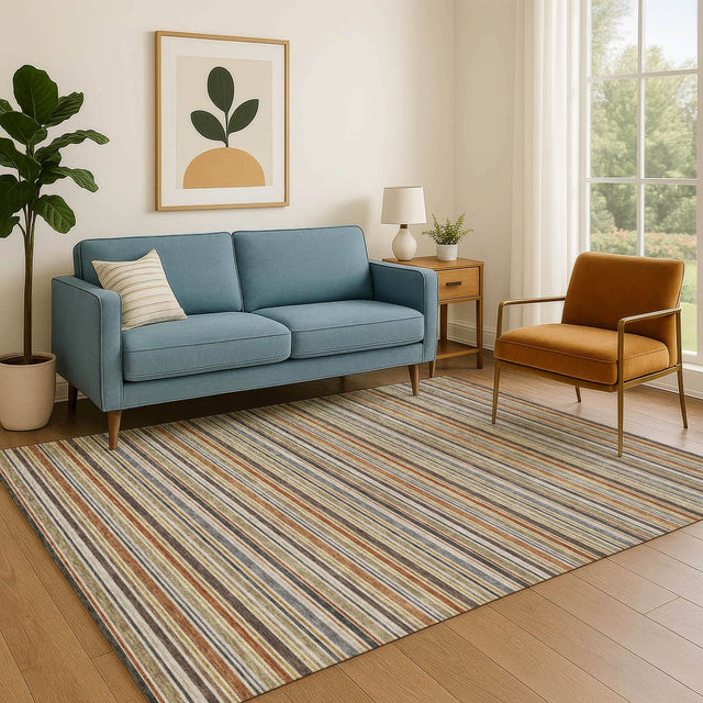 Dalyn Soft Essentials SE2 Earth Rug shown in a room