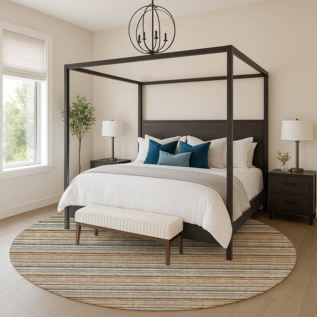 Dalyn Soft Essentials SE2 Earth Rug shown in a room