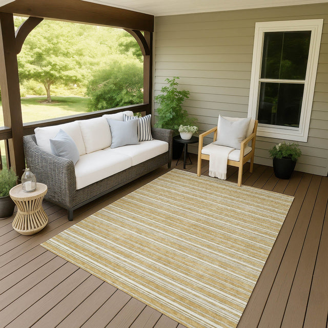 Dalyn Soft Essentials SE2 Gold Rug outdoor lifestyle image