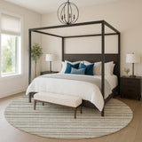 Dalyn Soft Essentials SE2 Granite Rug shown in a room