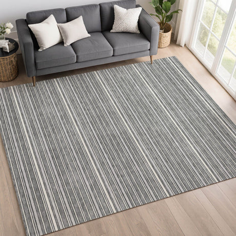 Dalyn Soft Essentials SE2 Gray Rug shown in a room