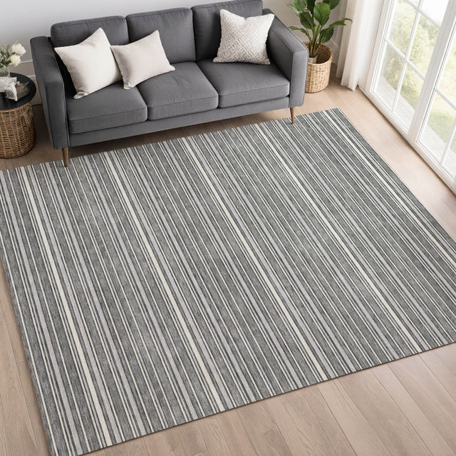 Dalyn Soft Essentials SE2 Gray Rug shown in a room