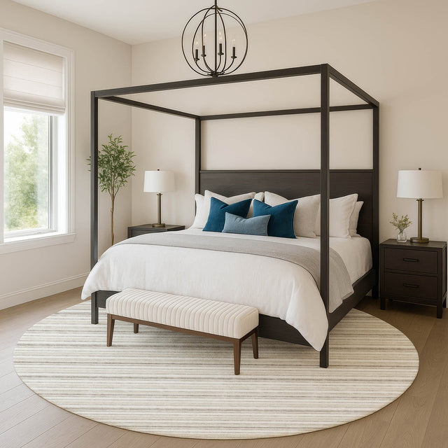 Dalyn Soft Essentials SE2 Linen Rug shown in a room