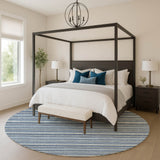 Dalyn Soft Essentials SE2 Navy Rug shown in a room