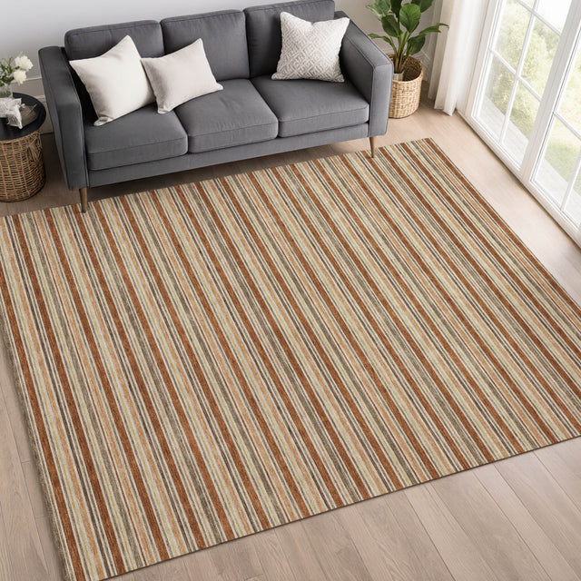 Dalyn Soft Essentials SE2 Paprika Rug shown in a room