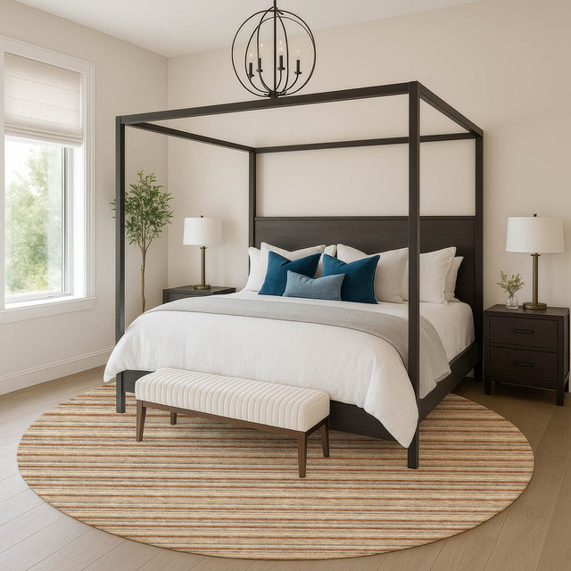 Dalyn Soft Essentials SE2 Paprika Rug shown in a room