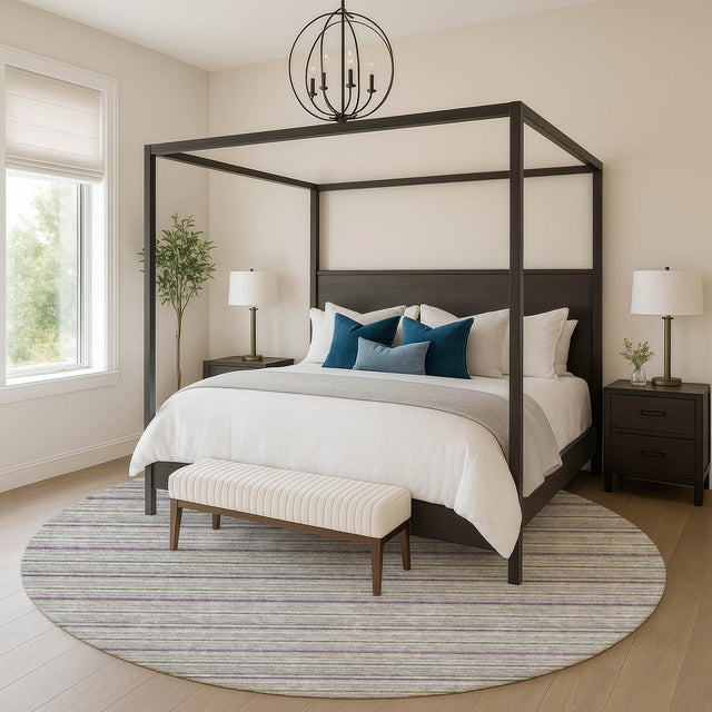 Dalyn Soft Essentials SE2 Pewter Rug shown in a room