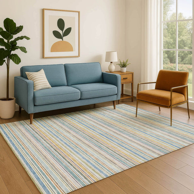 Dalyn Soft Essentials SE2 Seaside Rug shown in a room