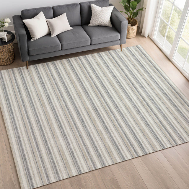 Dalyn Soft Essentials SE2 Silver Rug shown in a room