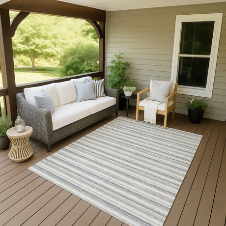 Dalyn Soft Essentials SE2 Silver Rug outdoor lifestyle image