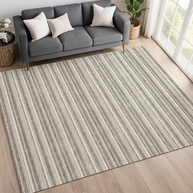 Dalyn Soft Essentials SE2 Taupe Rug shown in a room