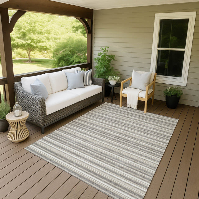 Dalyn Soft Essentials SE2 Taupe Rug outdoor lifestyle image