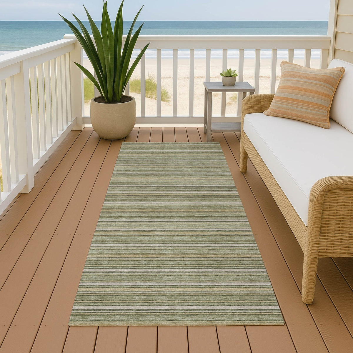 Dalyn Soft Essentials SE2 Transitional Machine Made Green Rug
