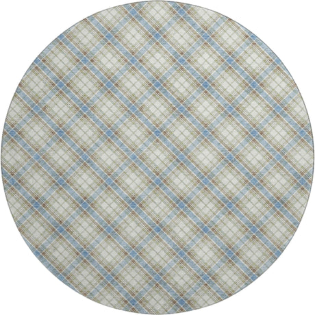 Dalyn Soft Essentials SE3 Blue Rug round rug