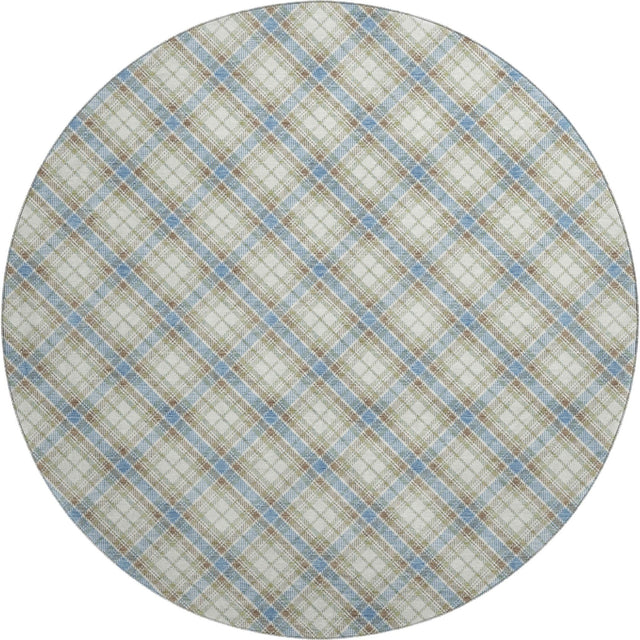 Dalyn Soft Essentials SE3 Blue Rug round rug