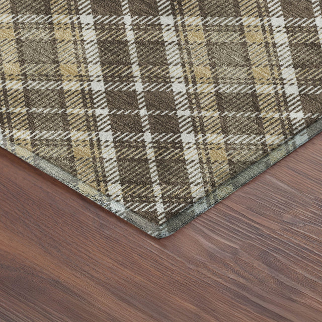 Dalyn Soft Essentials SE3 Chocolate Rug corner detail