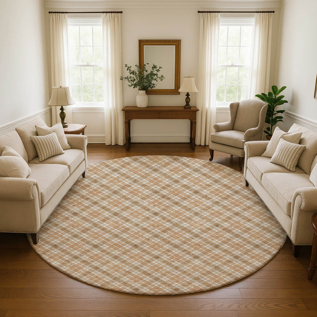 Dalyn Soft Essentials SE3 Copper Rug shown in a room