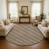 Dalyn Soft Essentials SE3 Earth Rug shown in a room