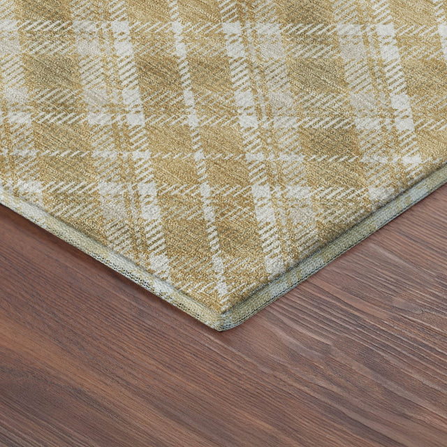 Dalyn Soft Essentials SE3 Gold Rug corner detail