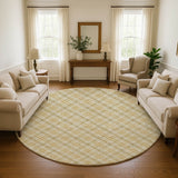 Dalyn Soft Essentials SE3 Gold Rug shown in a room