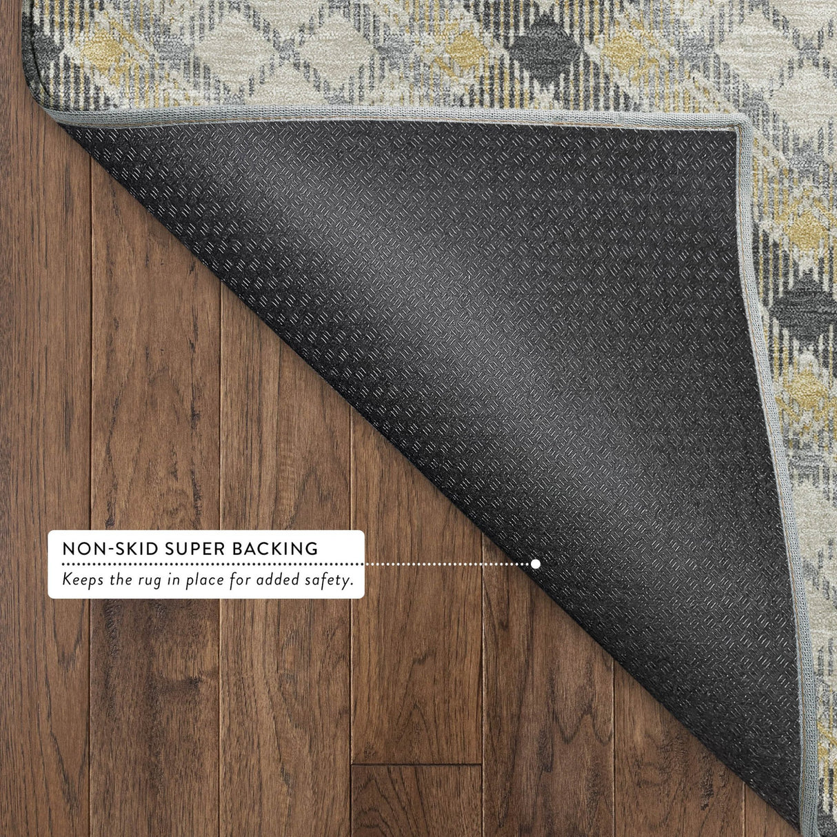 Dalyn Soft Essentials SE3 Granite Rug backing detail