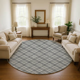 Dalyn Soft Essentials SE3 Gray Rug shown in a room