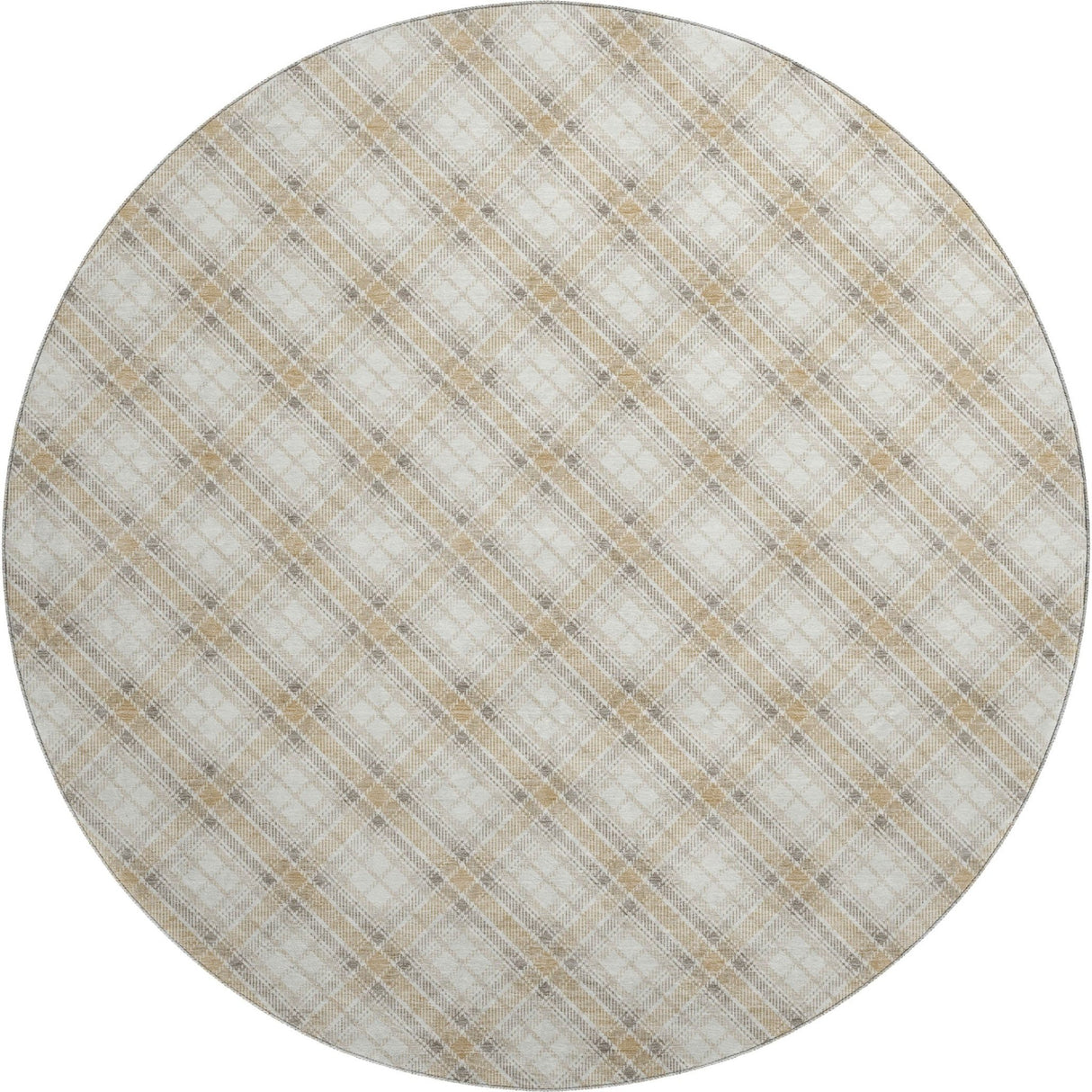 Dalyn Soft Essentials SE3 Ivory Rug round rug