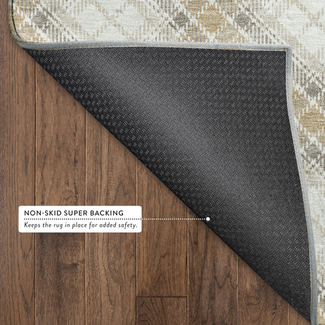 Dalyn Soft Essentials SE3 Ivory Rug backing detail