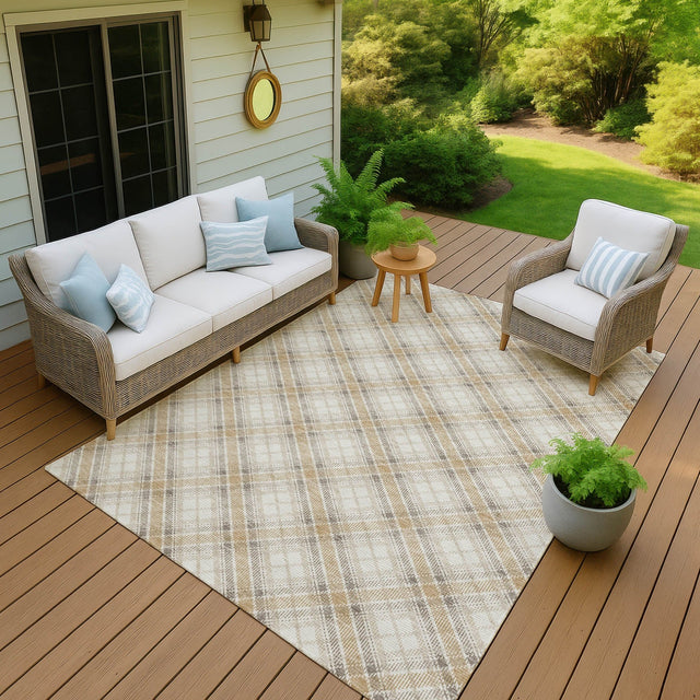 Dalyn Soft Essentials SE3 Ivory Rug outdoor lifestyle image
