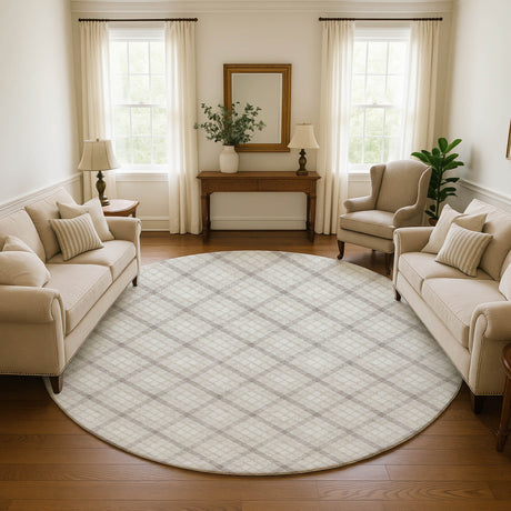 Dalyn Soft Essentials SE3 Linen Rug shown in a room