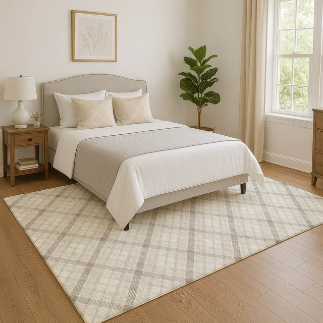 Dalyn Soft Essentials SE3 Linen Rug shown in a room