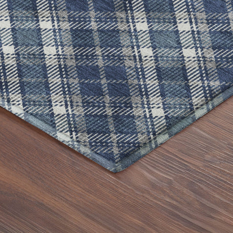 Dalyn Soft Essentials SE3 Navy Rug corner detail