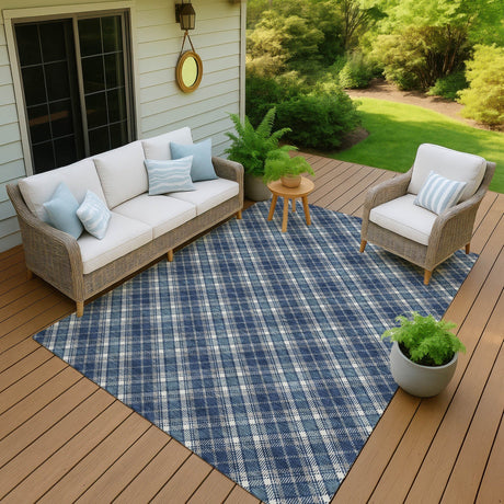 Dalyn Soft Essentials SE3 Navy Rug outdoor lifestyle image