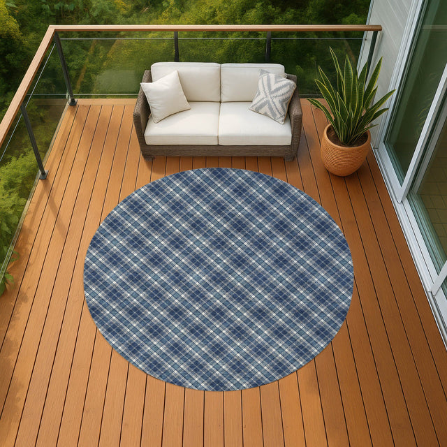 Dalyn Soft Essentials SE3 Navy Rug outdoor lifestyle image