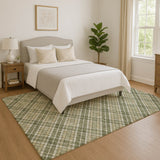 Dalyn Soft Essentials SE3 Olive Rug shown in a room