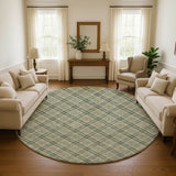 Dalyn Soft Essentials SE3 Olive Rug shown in a room