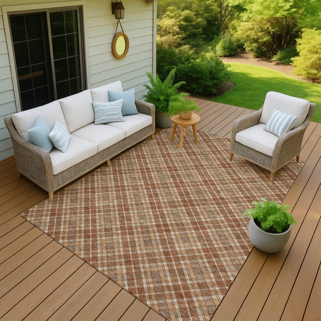 Dalyn Soft Essentials SE3 Paprika Rug outdoor lifestyle image