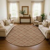 Dalyn Soft Essentials SE3 Paprika Rug shown in a room