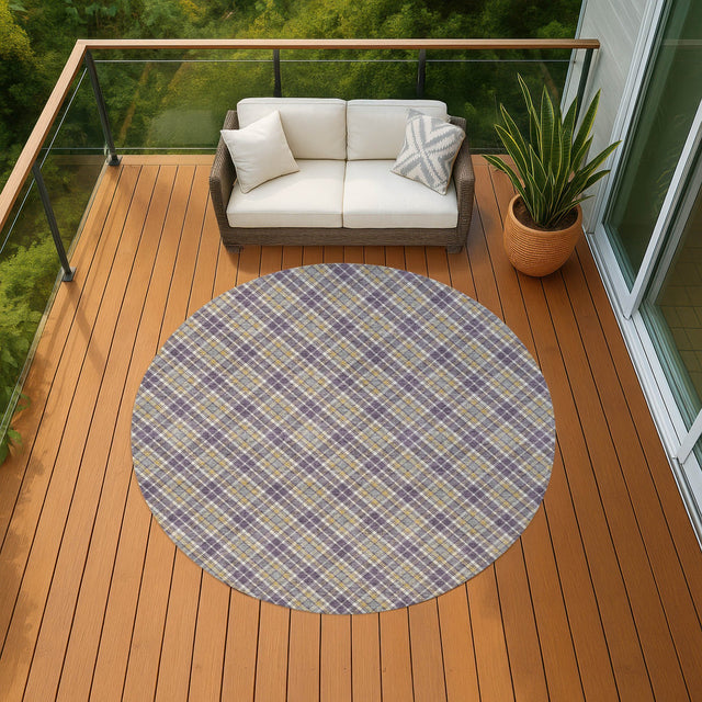 Dalyn Soft Essentials SE3 Plum Rug outdoor lifestyle image