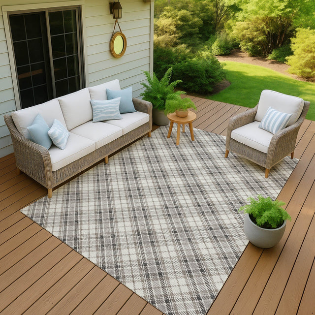 Dalyn Soft Essentials SE3 Putty Rug outdoor lifestyle image