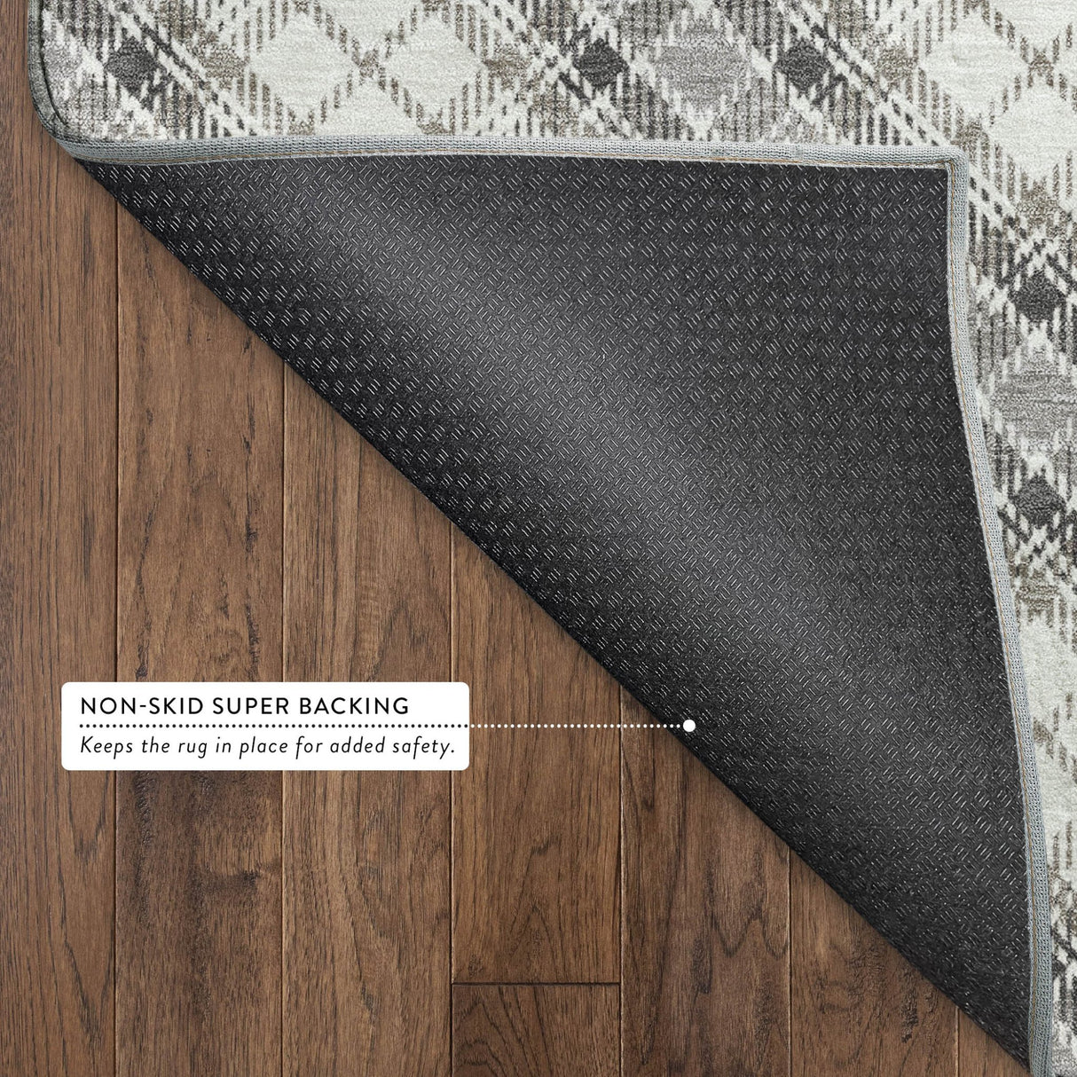 Dalyn Soft Essentials SE3 Putty Rug backing detail