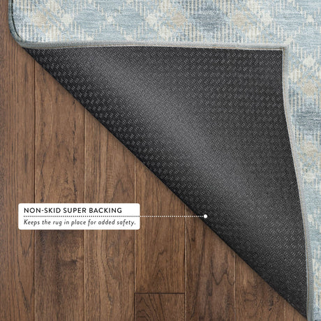 Dalyn Soft Essentials SE3 Sky Rug backing detail