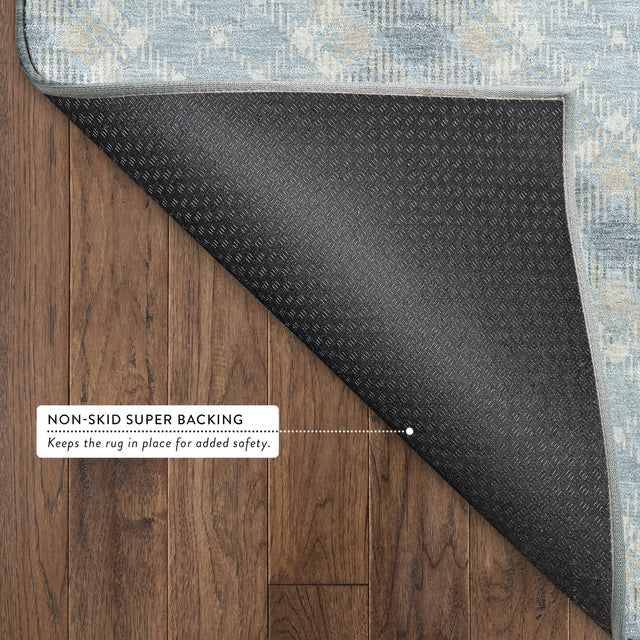 Dalyn Soft Essentials SE3 Sky Rug backing detail