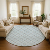 Dalyn Soft Essentials SE3 Sky Rug shown in a room