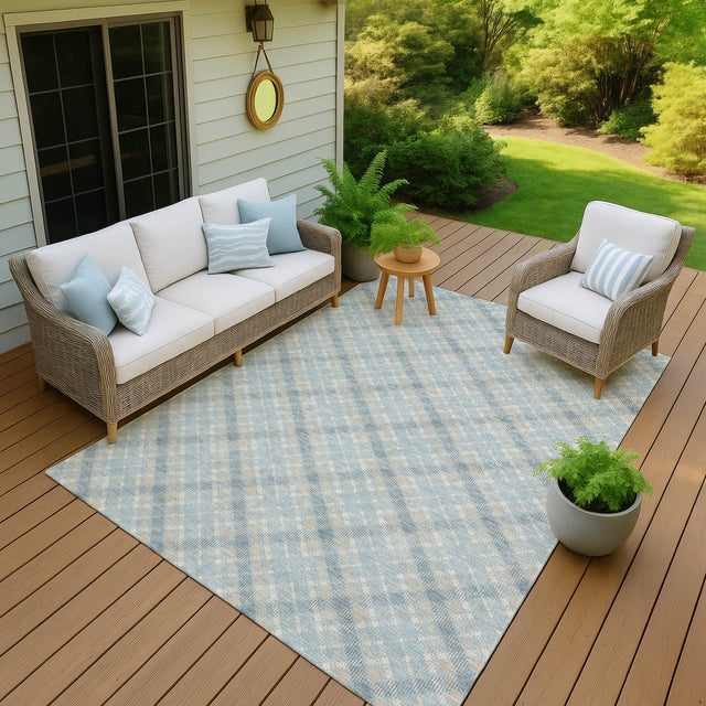 Dalyn Soft Essentials SE3 Sky Rug outdoor lifestyle image