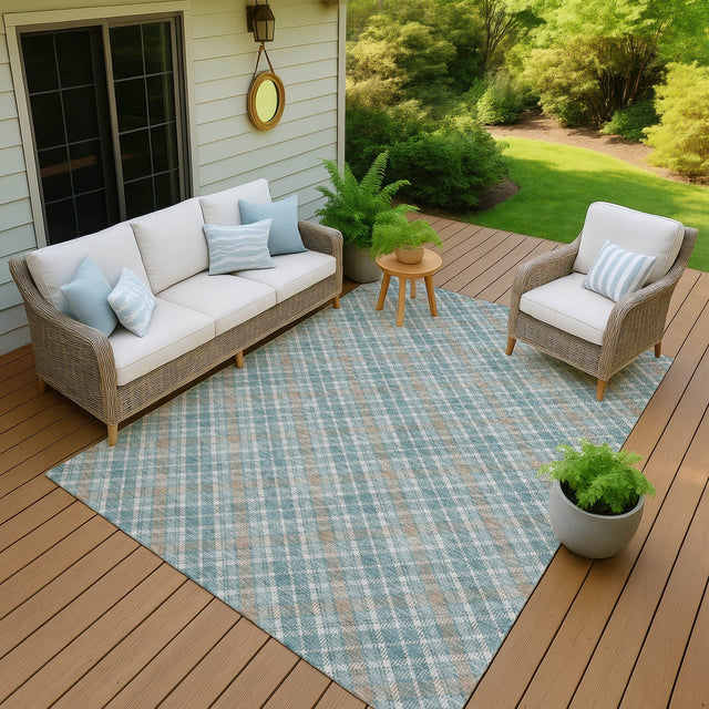 Dalyn Soft Essentials SE3 Teal Rug outdoor lifestyle image