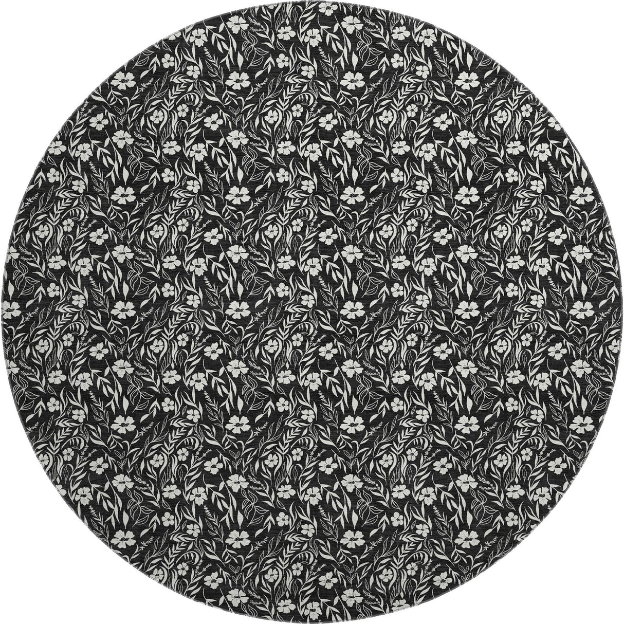 Dalyn Soft Essentials SE4 Black Rug round rug