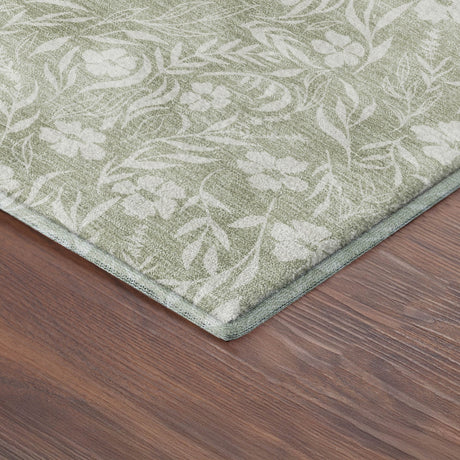 Dalyn Soft Essentials SE4 Celery Rug corner detail
