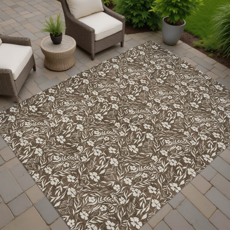 Dalyn Soft Essentials SE4 Chocolate Rug outdoor lifestyle image